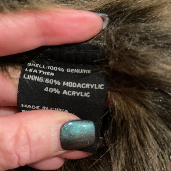 Vintage Leather Caruana Fur Coat - Picture 4 of 5